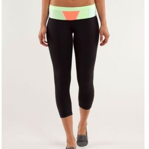 Lululemon Reversible Wunder Under Crop Leggings 10